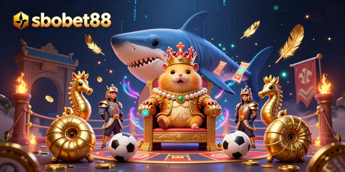 Experience thrilling sports betting action with sbobet88 mesmerizing illustration featuring vibrant characters and dynamic elements.