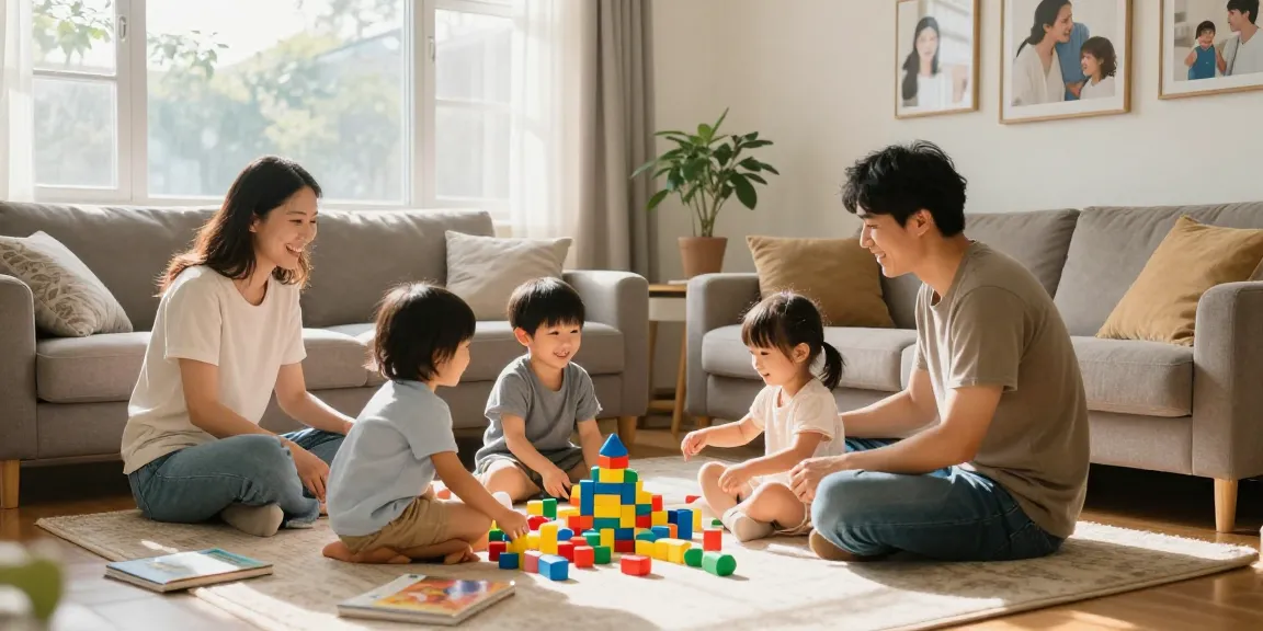 rokok88 parenting tips shared in a warm family setting during playtime