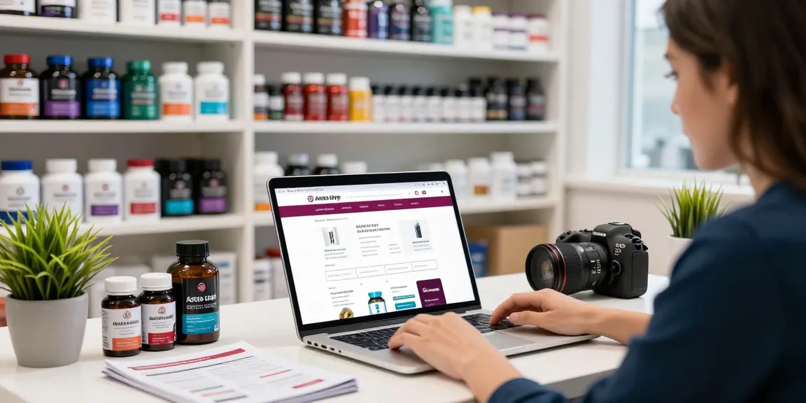 Shop Astera Shop products with a user browsing a vibrant online steroid store.