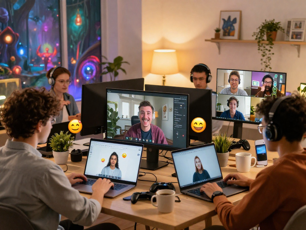 Engaging free ai sex chat in a vibrant digital chat room with diverse participants.