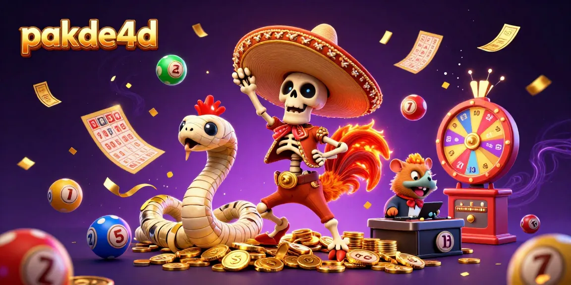 Experience pakde4d thrills with a vibrant victory scene featuring lottery elements.