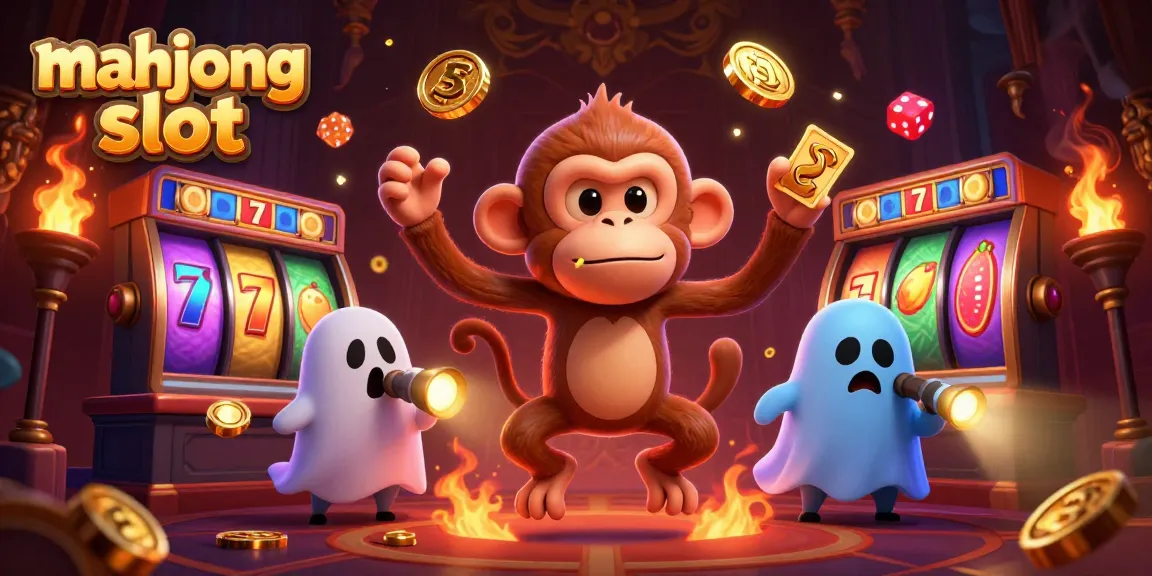 Experience the thrilling action of the mahjong slot game in this vibrant 3D scene.