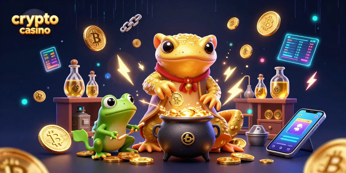 Faites l'expérience d'un casino crypto captivant avec une illustration 3D dynamique et excitante.