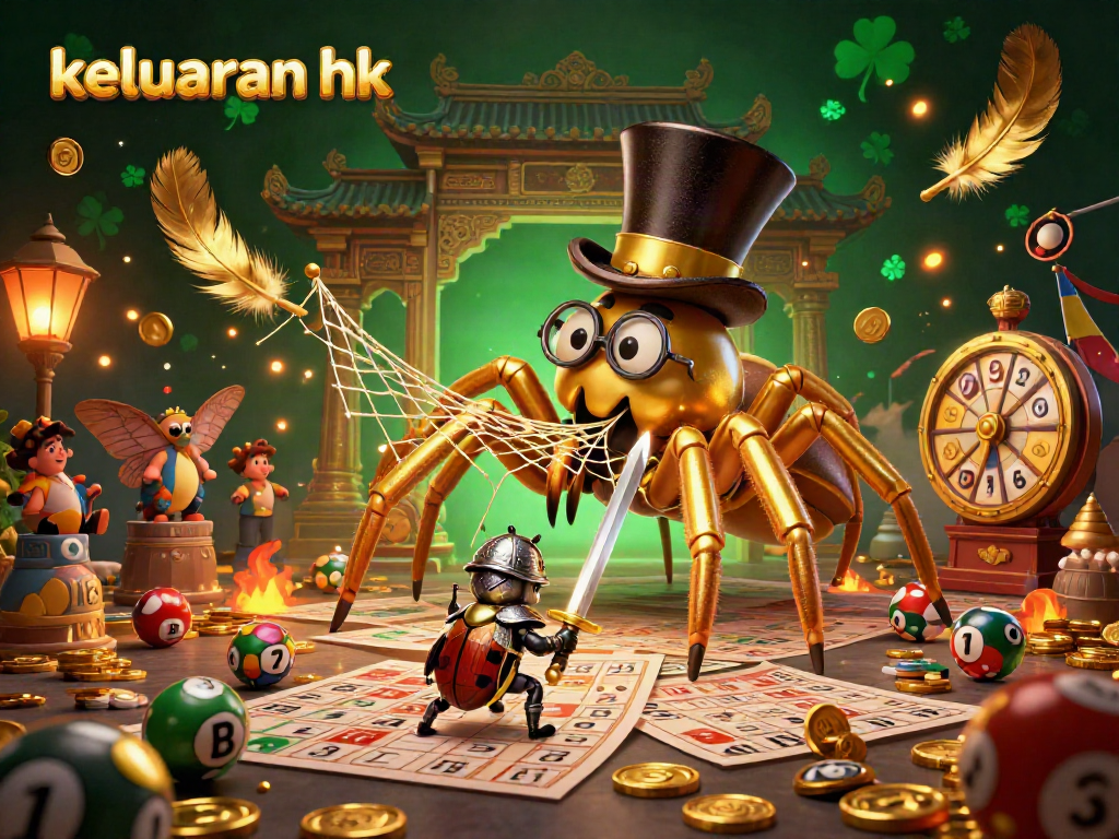 Menampilkan keluaran hk dengan tarantula emas dan kesatria kecil berjuang di arena judi