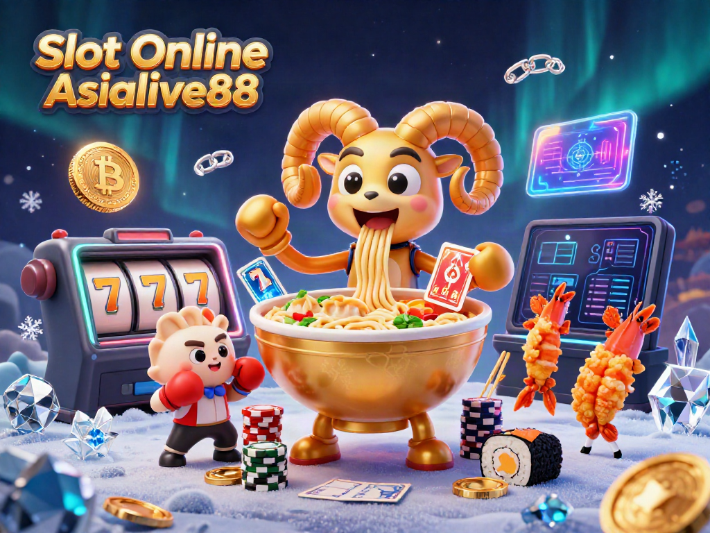 Experience thrilling Slot Online Asialive88 gameplay with vibrant 3D cartoon characters and casino elements.