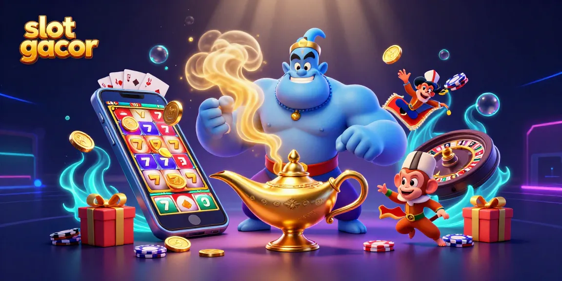 Menangkan jackpot slot gacor dengan karakter genie dan elemen permainan kasino yang menarik.