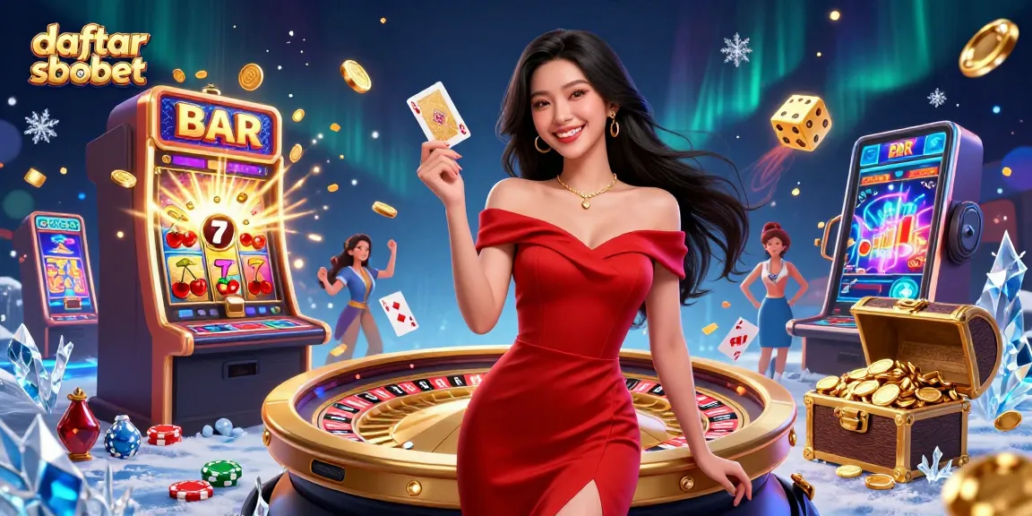 Experience daftar sbobet with captivating slot and card action in a vibrant casino setting.