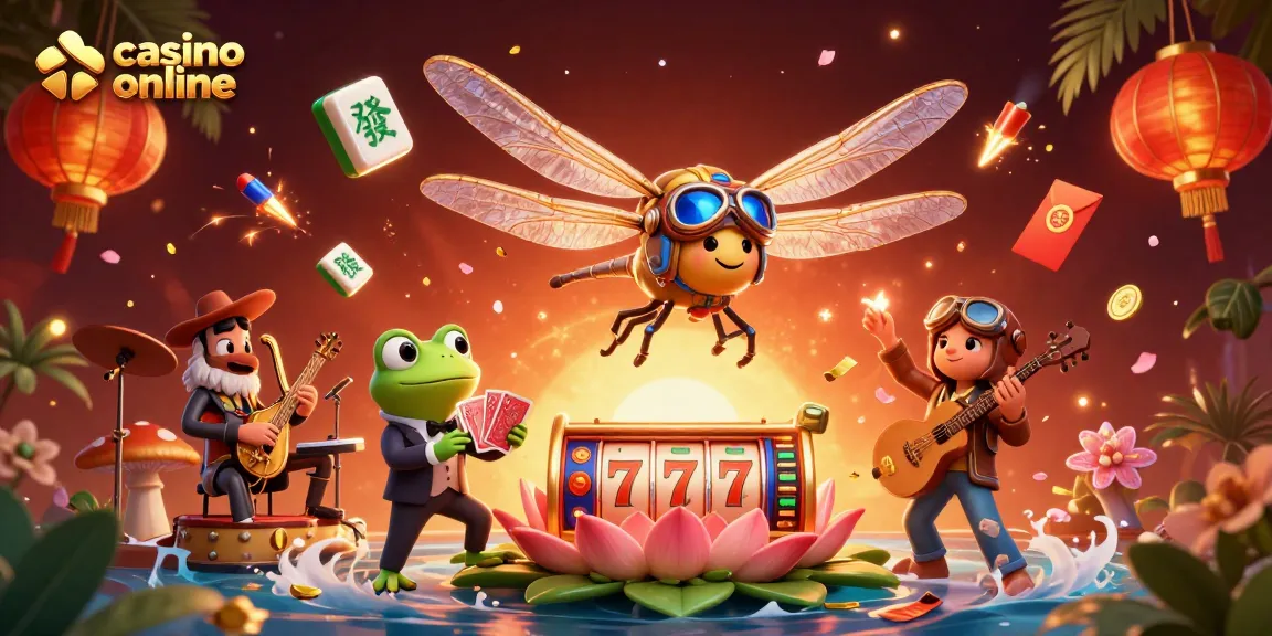 Joacă la casino online cu oferte captivante și personaje fantastice în această ilustrație detaliată.
