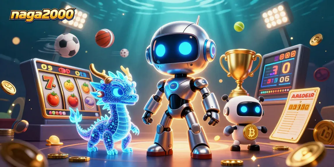 Naga2000 menyediakan pengalaman menarik dengan slot dan jackpot dalam ilustrasi berwarna-warni ini.