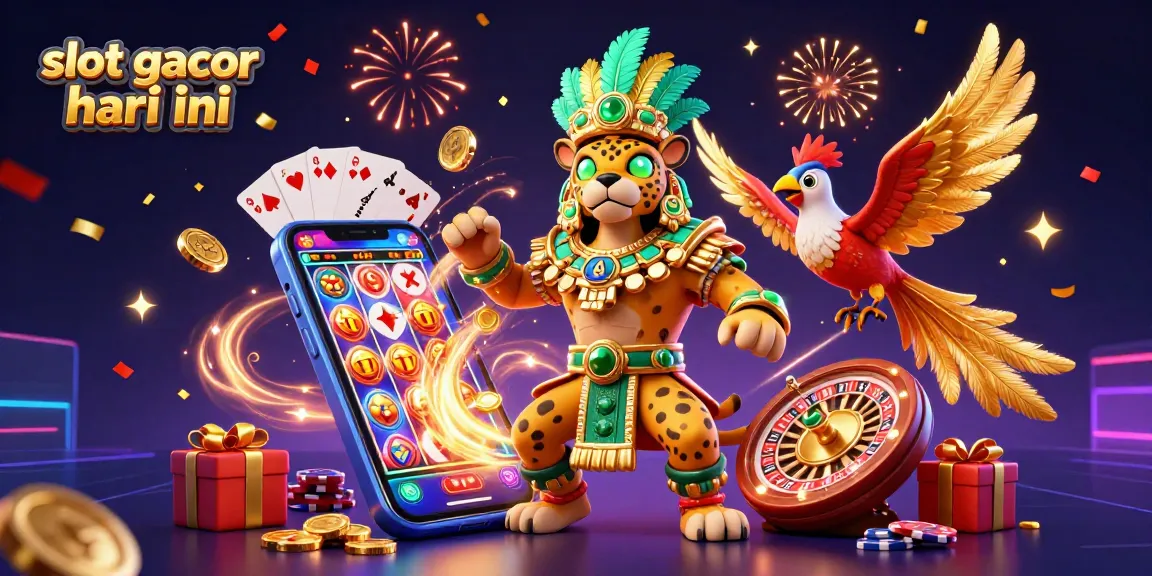 Experience the thrilling action of slot gacor hari ini with vibrant gameplay and dynamic casino elements illustrated.
