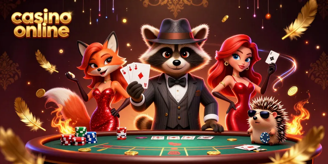 Gioca ai casinò online con carte e gettoni d'oro in un'illustrazione vivace.