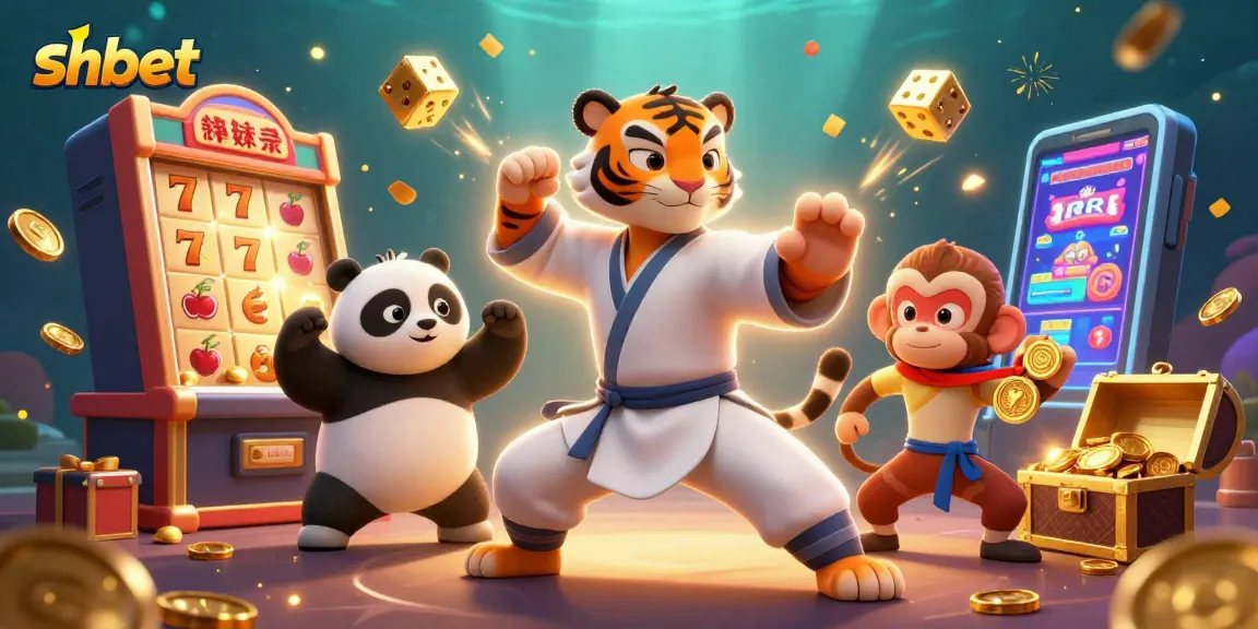 Engage in exhilarating gameplay at SHBET with vibrant slot machines and animated characters