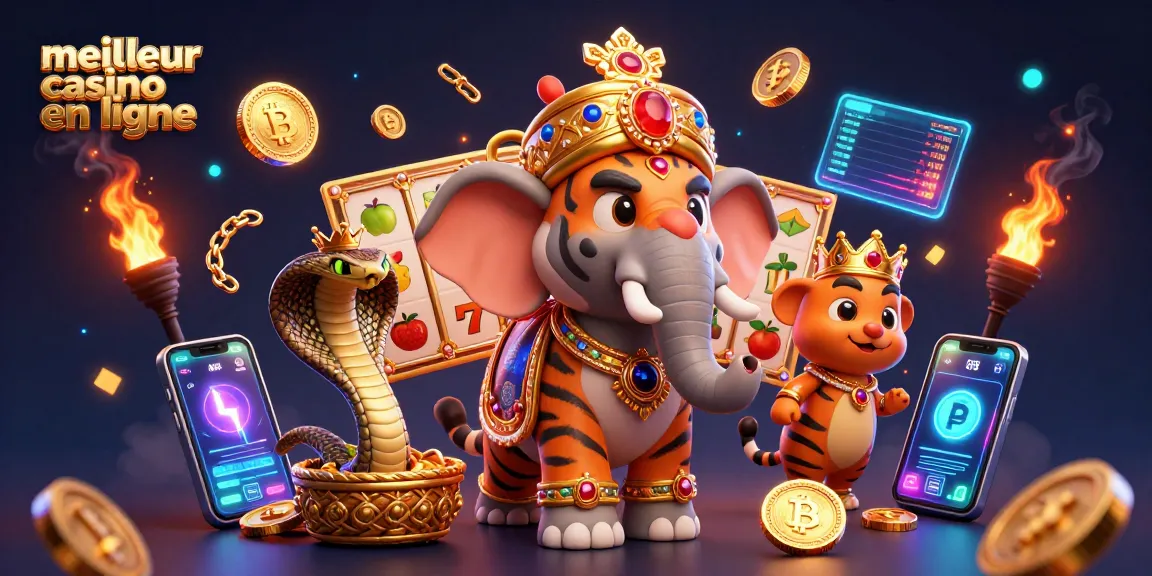Jouez au meilleur casino en ligne avec un éléphant en pierres précieuses et un tigre maharaja.