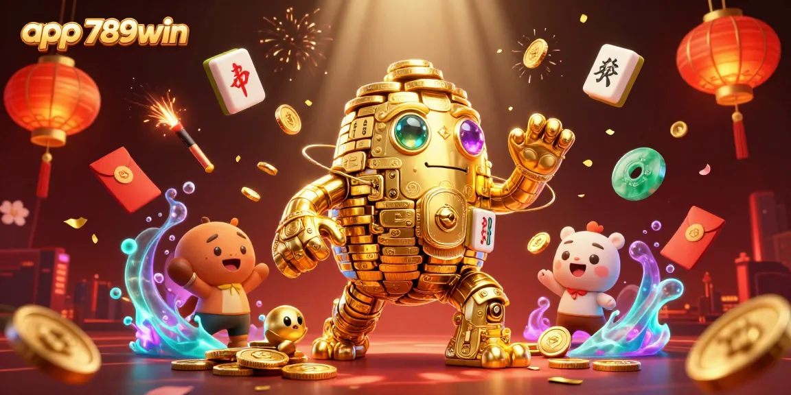 Engage with app 789win in this vibrant 3D illustration of casino gaming excitement and rewards!