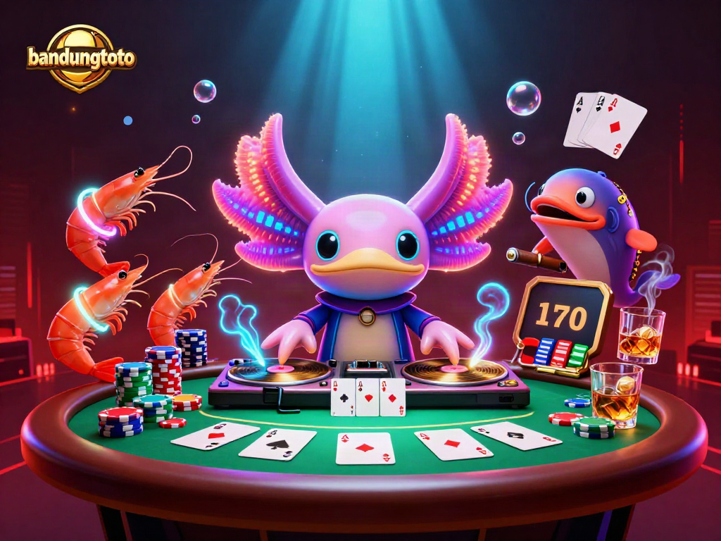 Engage in thrilling games at bandungtoto's vibrant online casino with animated underwater characters.