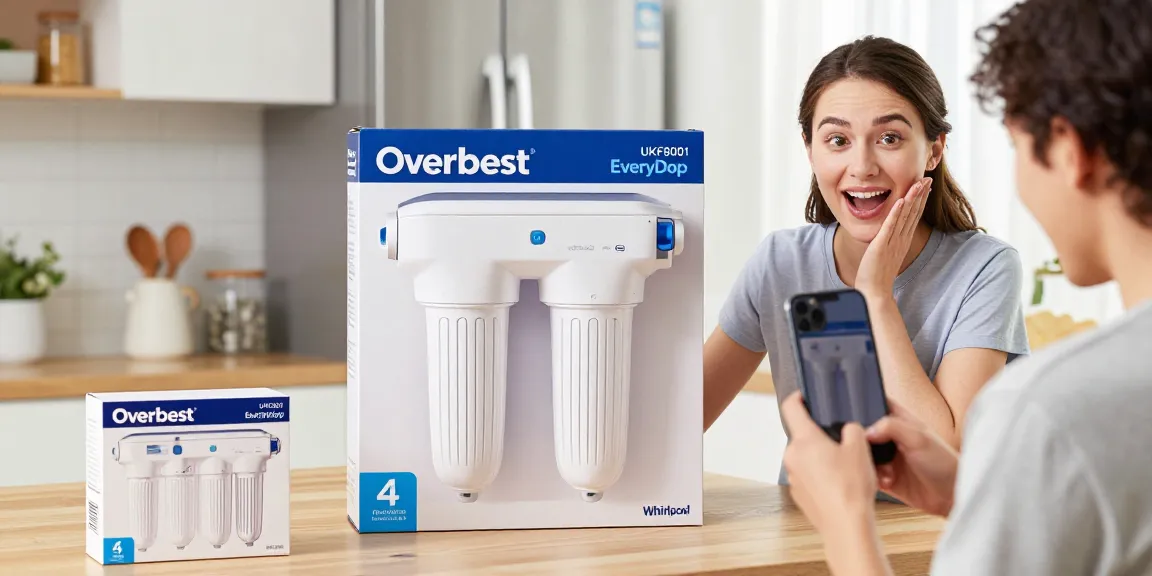 Overbest UKF8001 Replacement for EveryDrop by Whirlpool Refrigerator Water Filter 4 product review for online shopping, best deals on e-commerce platforms.