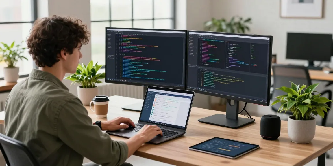Engaging workspace at telegraimin.com featuring coding activities and modern technology.