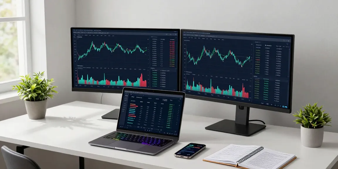 Stockton Rush net worth analysis in a tech-savvy crypto workspace with trading charts, DeFi integrations, and digital wallet interactions.