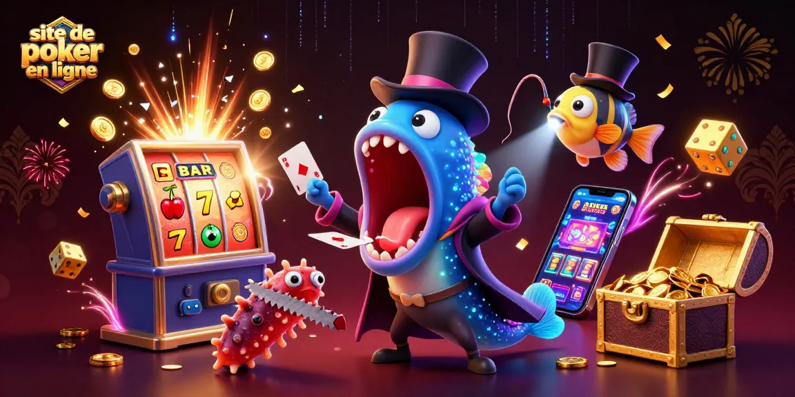 Gagnez au site de poker en ligne avec des jeux captivants et des scènes animées uniques.