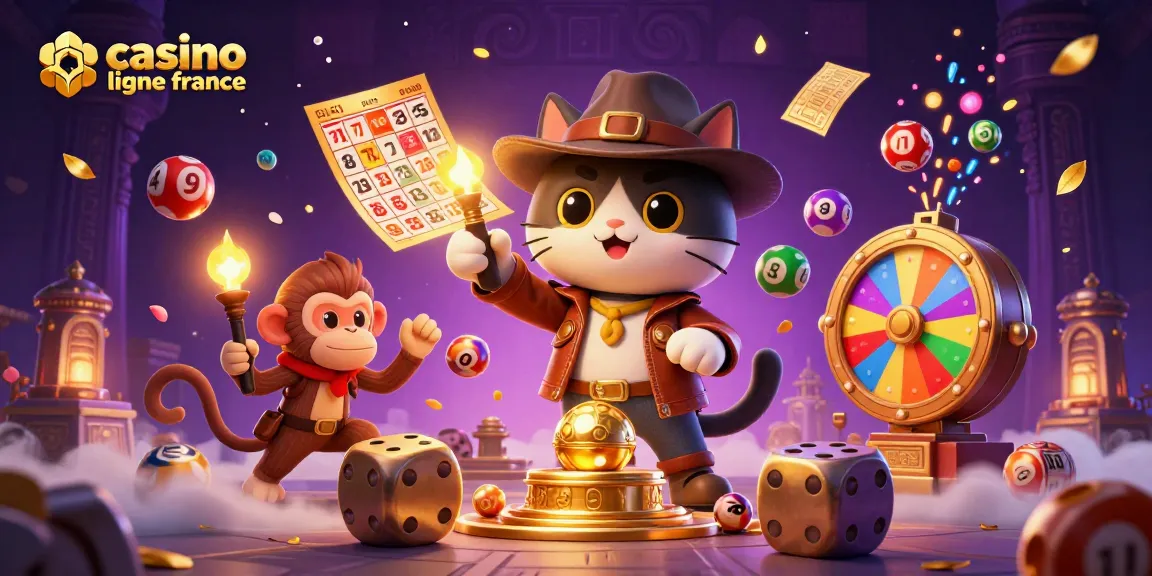 Explorez des artefacts de casino dorés dans une aventure 3D vibrante au casino en ligne France.