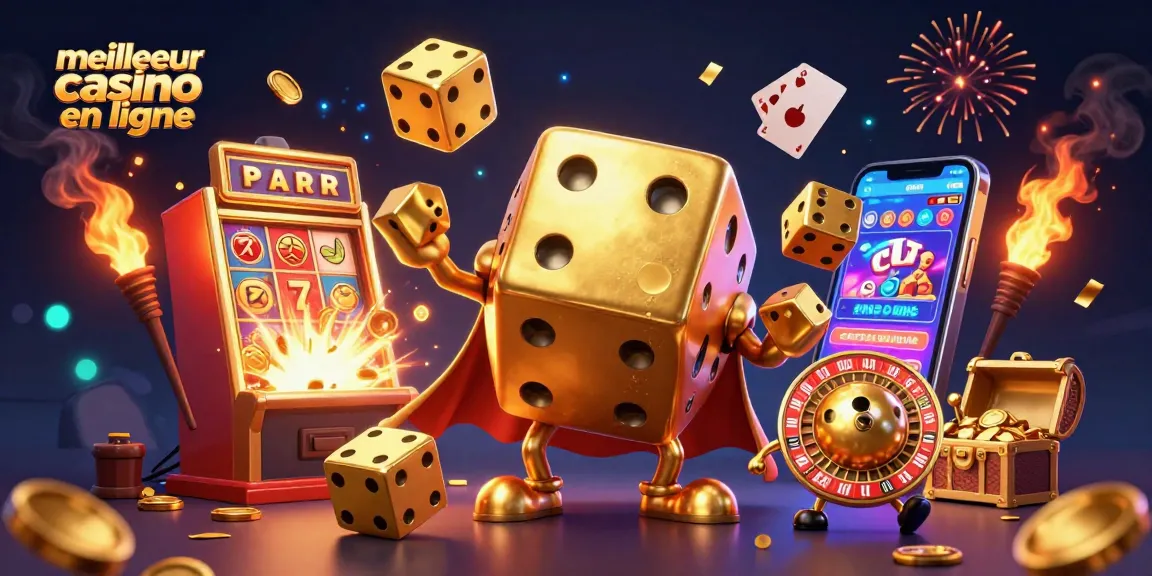 Jouez au meilleur casino en ligne avec des dés d'or et des jackpots éclatants.