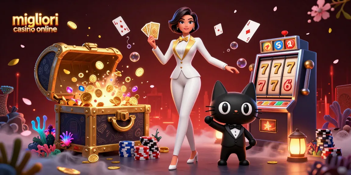 Scopri i migliori casino online con una scena glamour di personaggi alla moda e elementi di casinò vibranti.
