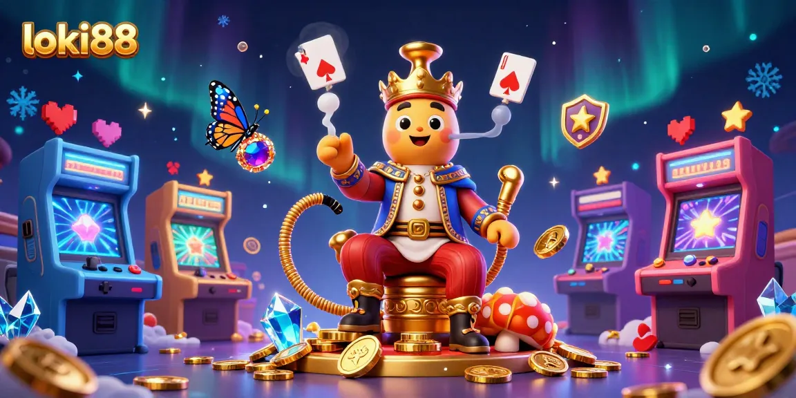 Experience winning strategies with loki88 in a vibrant casino-themed 3D illustration.