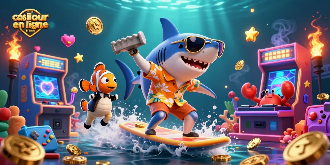 Jouer sur le meilleur casino en ligne France en pleine action avec thèmes marins et éléments de jeu dynamique.