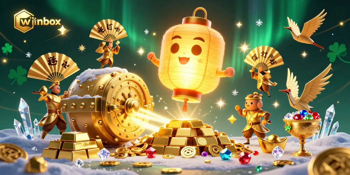 Experience the excitement of winbox with a vibrant casino scene featuring magical characters and treasures.